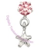 Jewel & Star - Pink-Crystal - Tragus Dangling Ear Stud